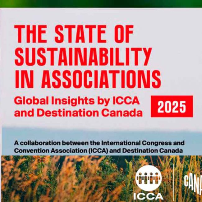 ICCA y Destination Canada presentan el Informe Global de Sostenibilidad: las asociaciones valoran la sostenibilidad, pero aún falta convertirla en acción medible